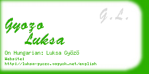 gyozo luksa business card